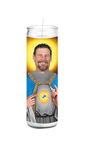 Coach Dan Campbell Lions Saint Celebrity Prayer Candle