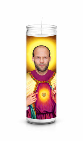 Jason Statham Saint Celebrity Prayer Candle