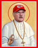 funny saint Andy Reid Kansas City Chiefs football celebrity prayer candle novelty gift