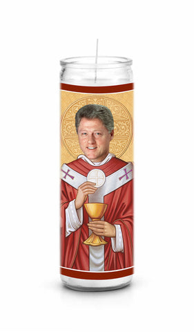 Bill Clinton Saint Celebrity Prayer Candle