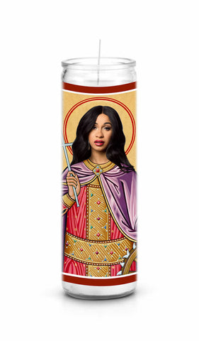 Cardi B Saint Celebrity Prayer Candle