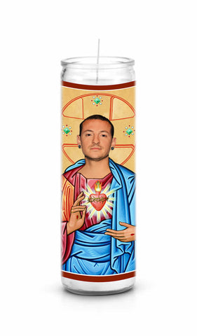 Chester Bennington Saint Celebrity Prayer Candle