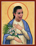Crying Kim Kardashian funny celebrity prayer candle novelty gift