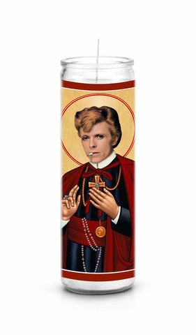 David Bowie Saint Celebrity Prayer Candle