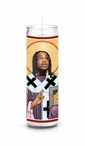 Quavo Migos celebrity prayer candle novelty gift