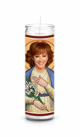 Reba McEntire Saint Celebrity Prayer Candle